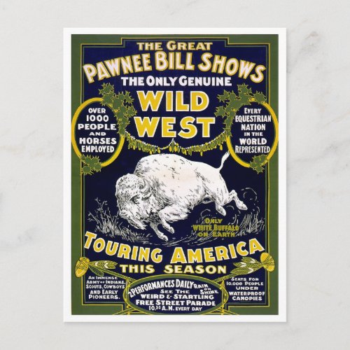 Wild West Show 1903 Postcard