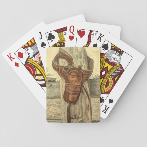 Wild West Six Shooter Poker Cards