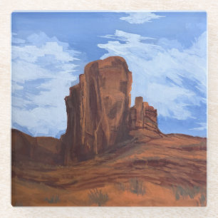 Wild West Skies Glass Coaster