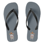 sloth flip flops