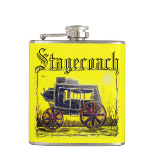 Wild West Stagecoach Flask
