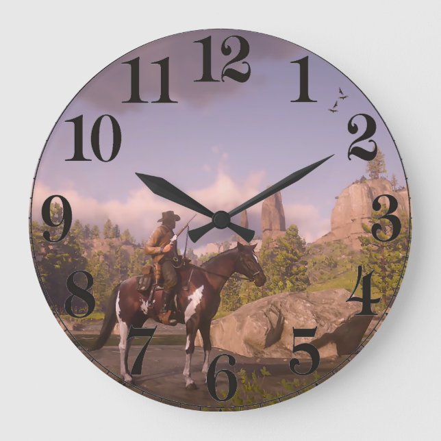 Wild West Sunset for Acrylic Wall Clock (Front)