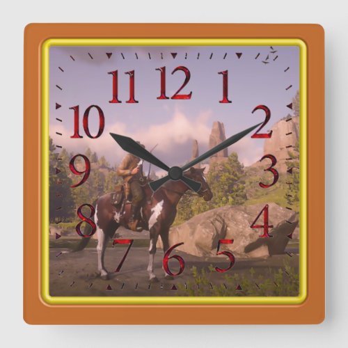 Wild West Sunset for Acrylic Wall Clock