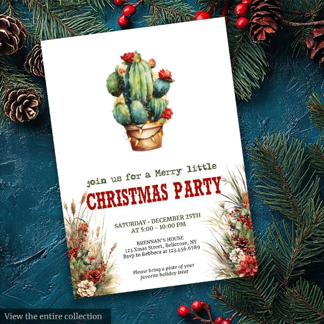 Wild West typography Christmas party digital   Invitation (Wild West typography Christmas party digital invite

)