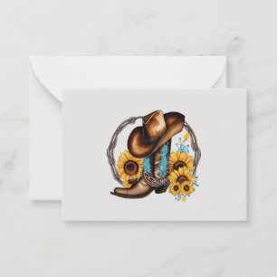 Wild West Wanderings: A Thank You Card with Front