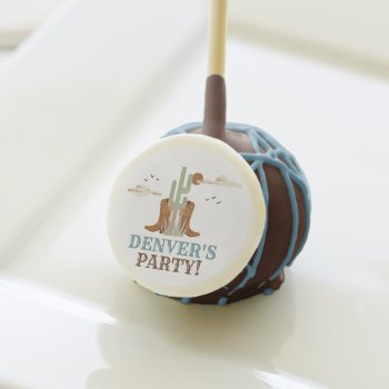 Wild West Western Cowboy Rodeo Birthday Party Cake Pops by PandaBeeCreation at Zazzle