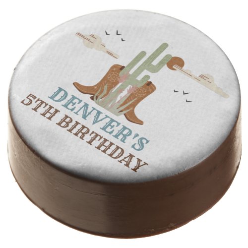Wild West Western Cowboy Rodeo Birthday Party Chocolate Covered Oreo