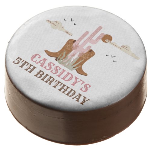 Wild West Western Cowgirl Rodeo Birthday Party Chocolate Covered Oreo