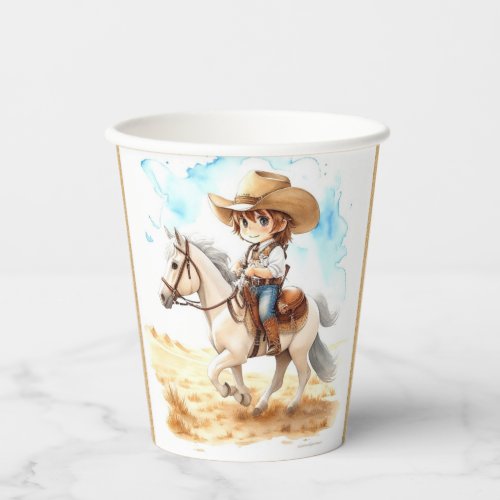 Wild West Wonders Cowboy Baby Shower Paper Cups