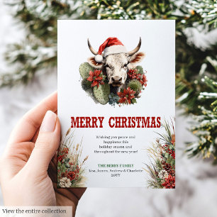Wild West Yuletide Holiday Greeting Card