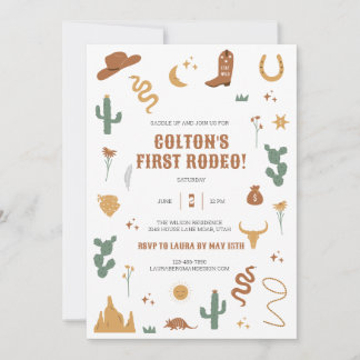 Wild Western Birthday Invitation