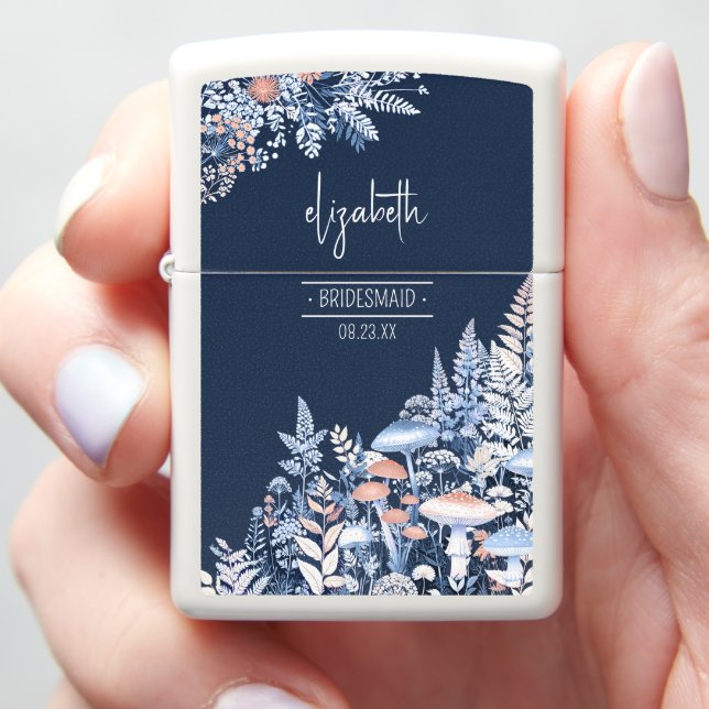 Wild & Whimsical Border Wedding ID1110 Zippo Lighter (In Hand)