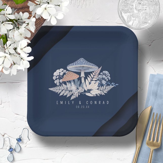 Wild & Whimsical Motif Wedding ID1110 Paper Plates (Creator Uploaded)