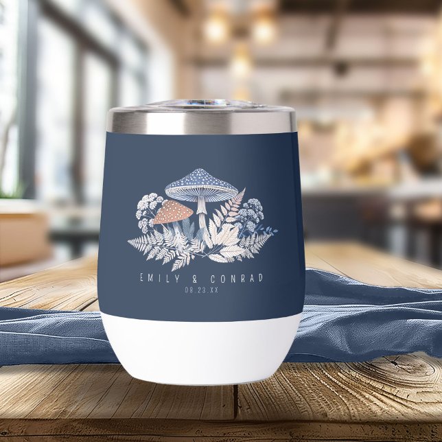 Wild & Whimsical Motif Wedding ID1110 Thermal Wine Tumbler (Creator Uploaded)