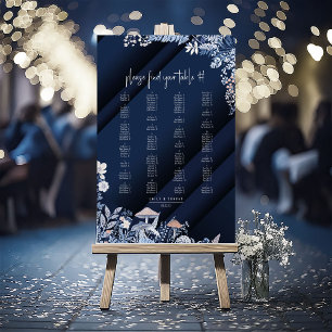 Wild & Whimsical Wedding Seating Chart ID1110 Foam Board