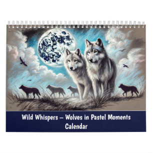 Wild Whispers – Wolves in Pastel Moments Calendar