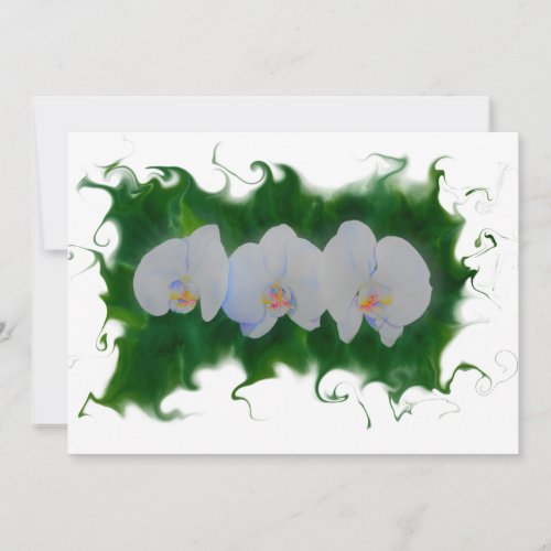 Wild White Orchid painting tropical floral  