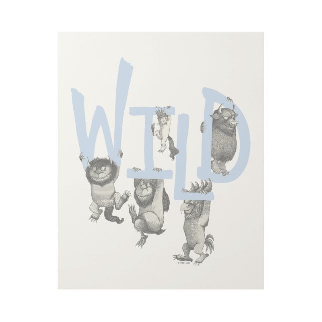 WILD | Wild Things and Max - Blue Gallery Wrap (Front)