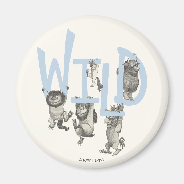 WILD | Wild Things and Max - Blue Magnet (Front)