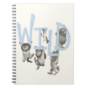 WILD   Wild Things and Max - Blue Notebook