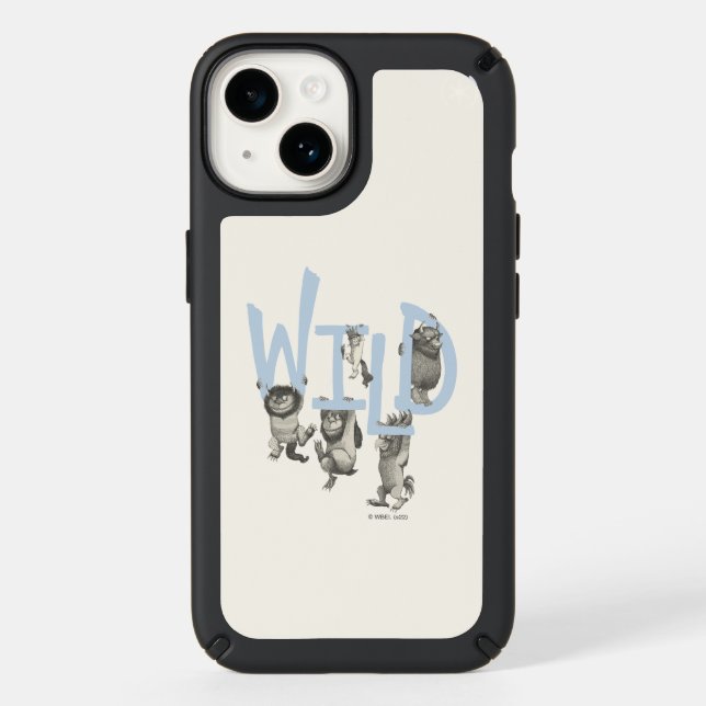 WILD | Wild Things and Max - Blue Speck iPhone Case (Front)