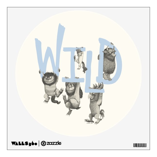 WILD | Wild Things and Max - Blue Wall Decal (Front)
