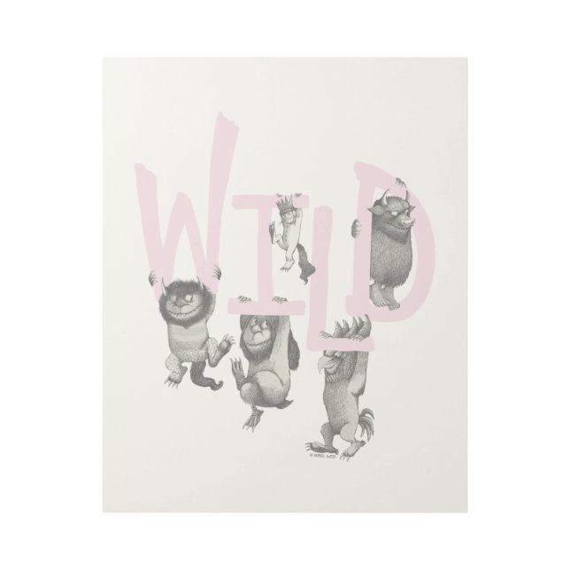 WILD | Wild Things and Max - Pink Gallery Wrap (Front)