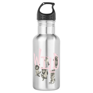 WILD   Wild Things and Max - Pink Stainless Steel Water Bottle