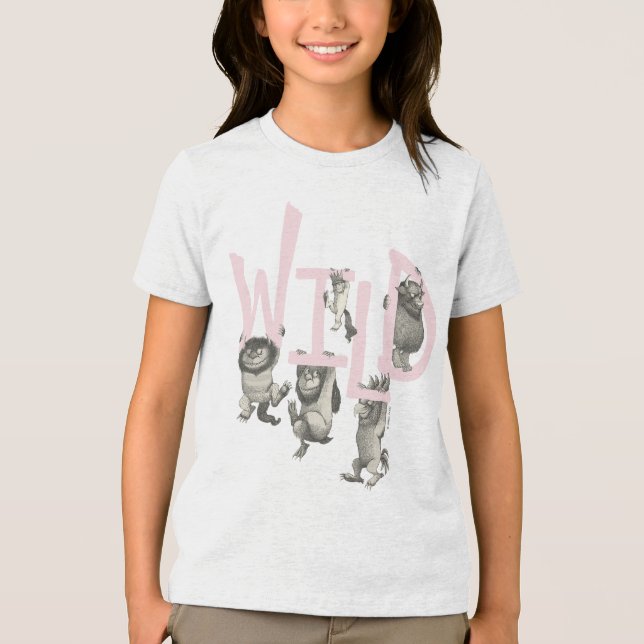 WILD | Wild Things and Max - Pink Tri-Blend Shirt (Front)