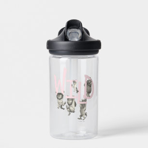WILD Wild Things and Max - Pink Water Bottle