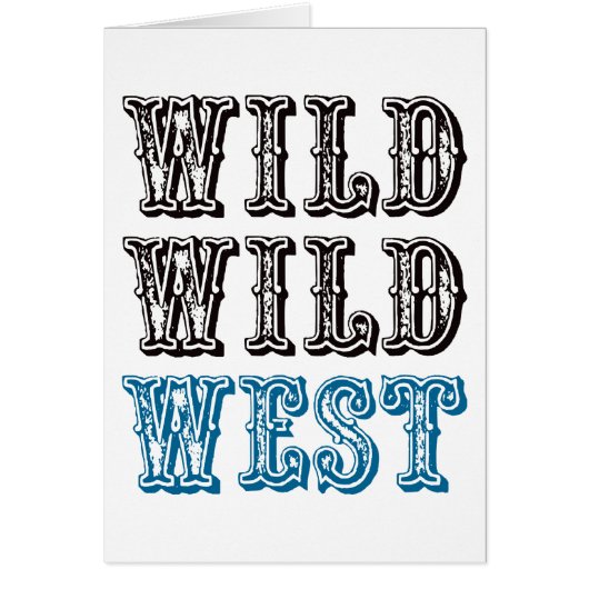 Wild Wild West! - Blue Cards (Front)