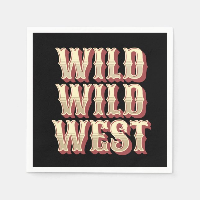 Wild Wild West Napkins (Front)