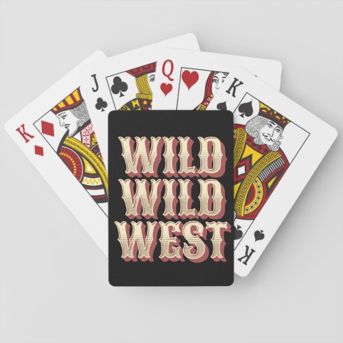 Wild Wild West Playing Cards