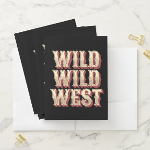 Wild Wild West Pocket Folder