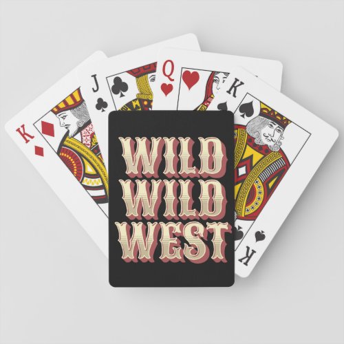 Wild Wild West Poker Cards