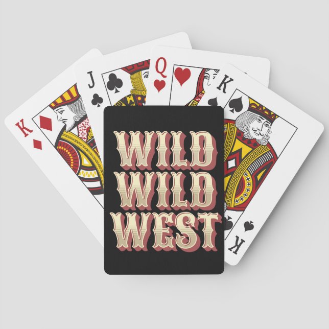 Wild Wild West Poker Cards (Back)