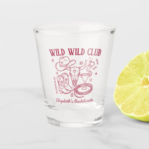 Wild Wild West Western Bachelorette Party Shot Glass