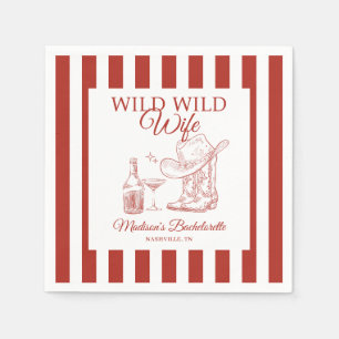 Wild Wild Wife Bachelorette Napkins