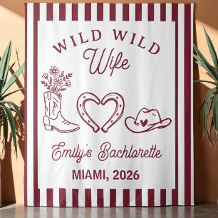 Wild Wild Wife Bachelorette Party Western Backdrop