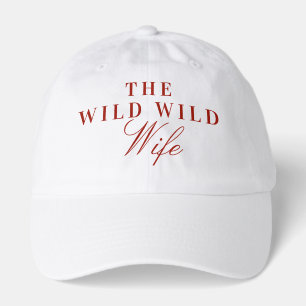 Wild Wild Wife Red Bachelorette Party Custom Hat