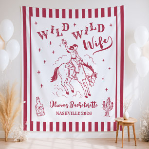 Wild Wild Wife Western Bachelorette Party Backdrop