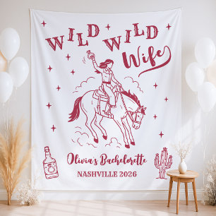 Wild Wild Wife Western Bachelorette Party Backdrop