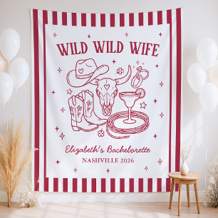Wild Wild Wife Western Bachelorette Party Backdrop