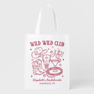 Wild Wild Wife Western Bachelorette Party Grocery Bag