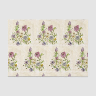 Wild Wildflowers design on tissue paper