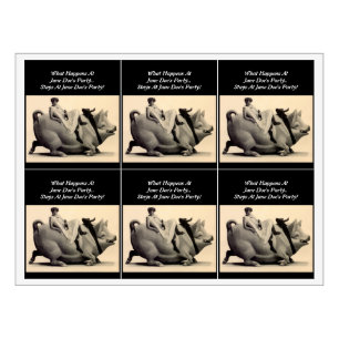 Wild Wine Ride The Pig Girls Night Out Wine Labels