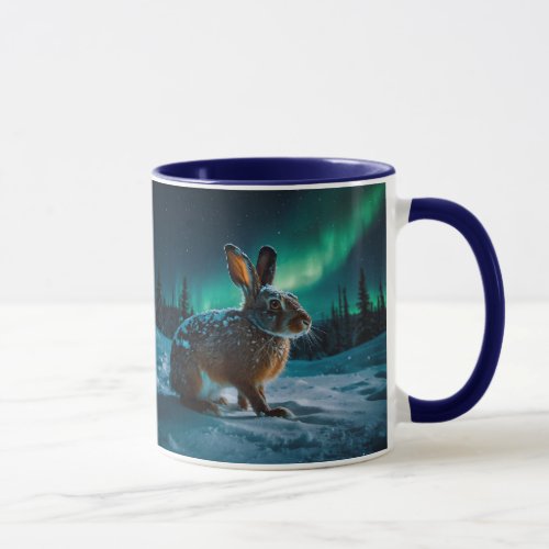 Wild Winter Hare  Aurora Wildlife Design Mug