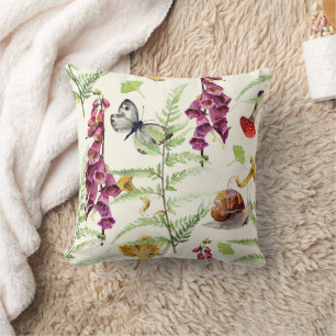 Wild Witch Forest Throw Pillow