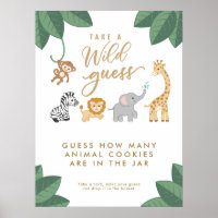 WILD with Excitement Safari Guessing Game Poster