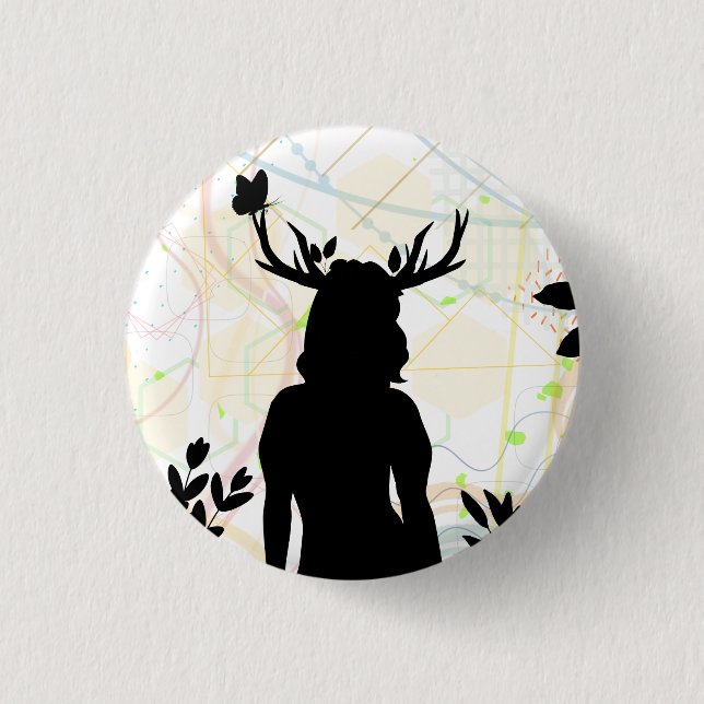Wild With Nature Button (Front)